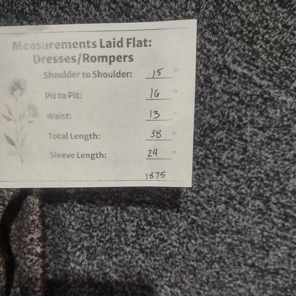 Loft Grey Long Sleeve Midi Dress Size Small - Picture 7 of 7